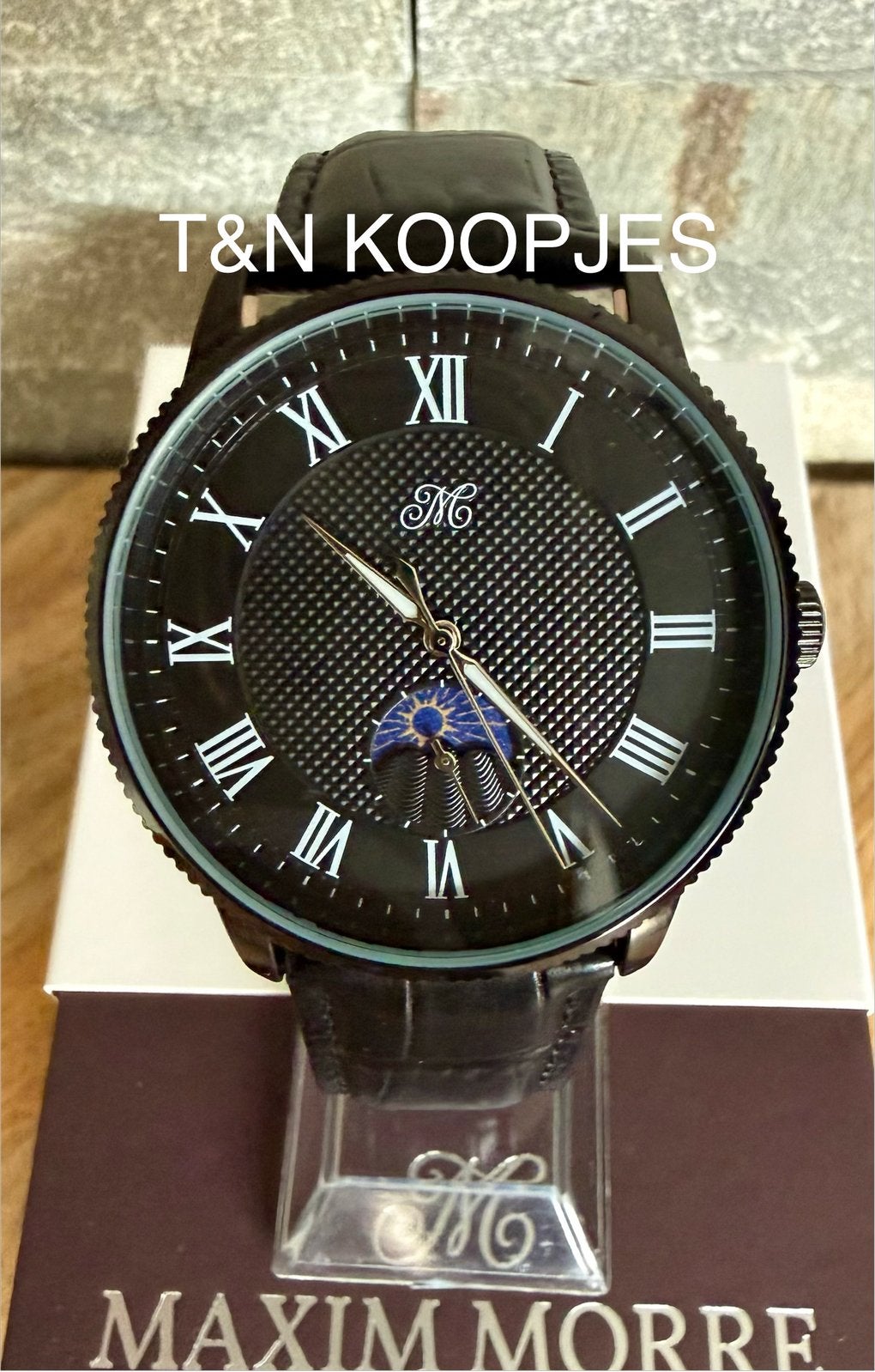 MAXIM MORE MOONPHASE VAUT499€ ! NEUF AVEC CERTIFICAT, Enlèvement ou Envoi, Neuf