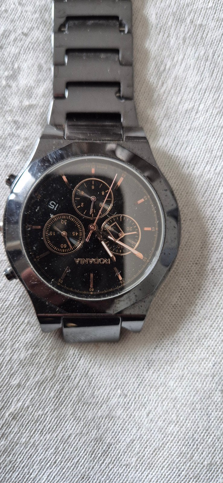 rodania ceramic collection chrono, Handtassen en Accessoires, Overige merken, Overige materialen, Polshorloge, Overige materialen