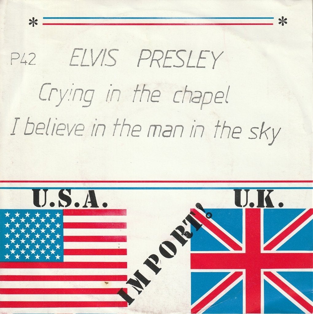 Elvis Presley - Crying in the chapel, Verzenden, 7 inch, Single, Fotohoes