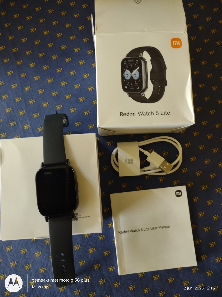 Smartwatch Redmi watch 5 Lite, Ophalen, Zwart, IOS, Nieuw