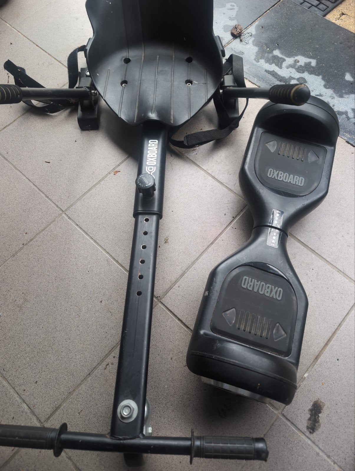Oxboard hooverboard met zitje, Ophalen