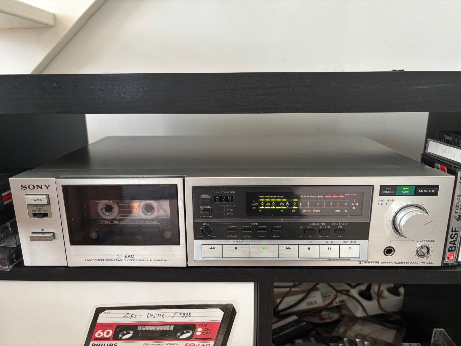 Sony tc-k 444 cassettedeck vintage hifi, TV, Hi-fi & Vidéo, Decks cassettes, Enlèvement ou Envoi, Sony, Commandes tactiles