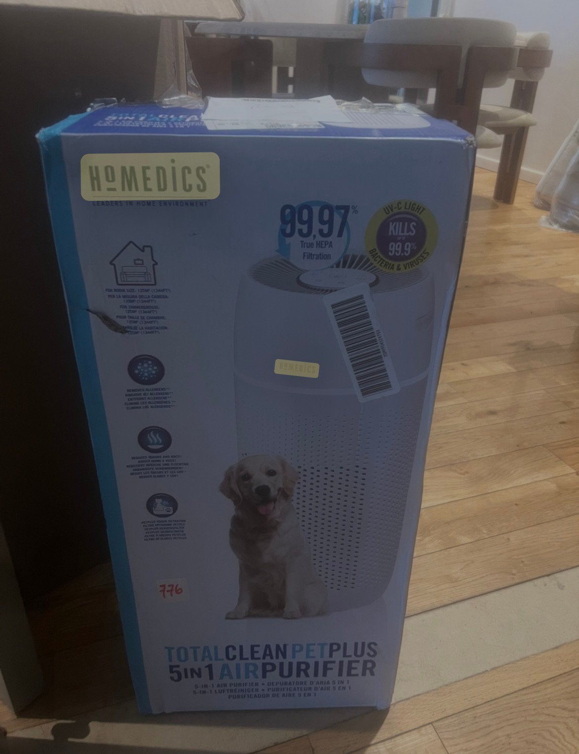 Purificateur d'air HoMedics TotalClean PetPlus 5-en-1, Enlèvement, Comme neuf
