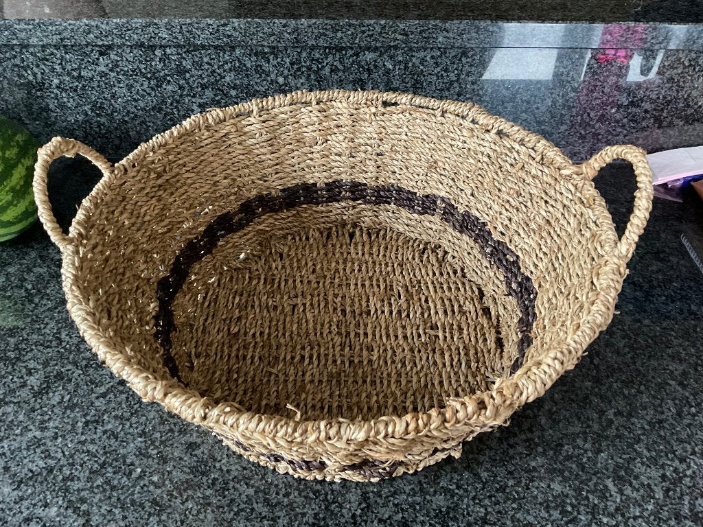 Rieten mand, Huis en Inrichting, Ophalen, Nieuw, Rond, Mand