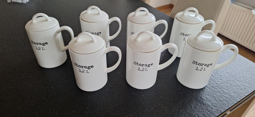 Grote set Riviera Maison voorraadpotten, Huis en Inrichting, Ophalen of Verzenden, Nieuw