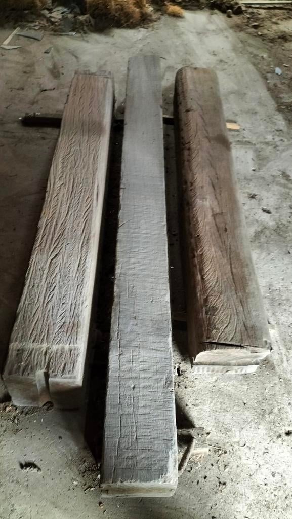 Poutres en chêne massif, Bois dur, Enlèvement, Utilisé, 180 à 250 cm