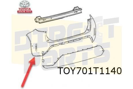 Toyota Yaris Cross (8/21-) achterbumper Origineel! (te spuit, Neuf, Arrière, -, Toyota