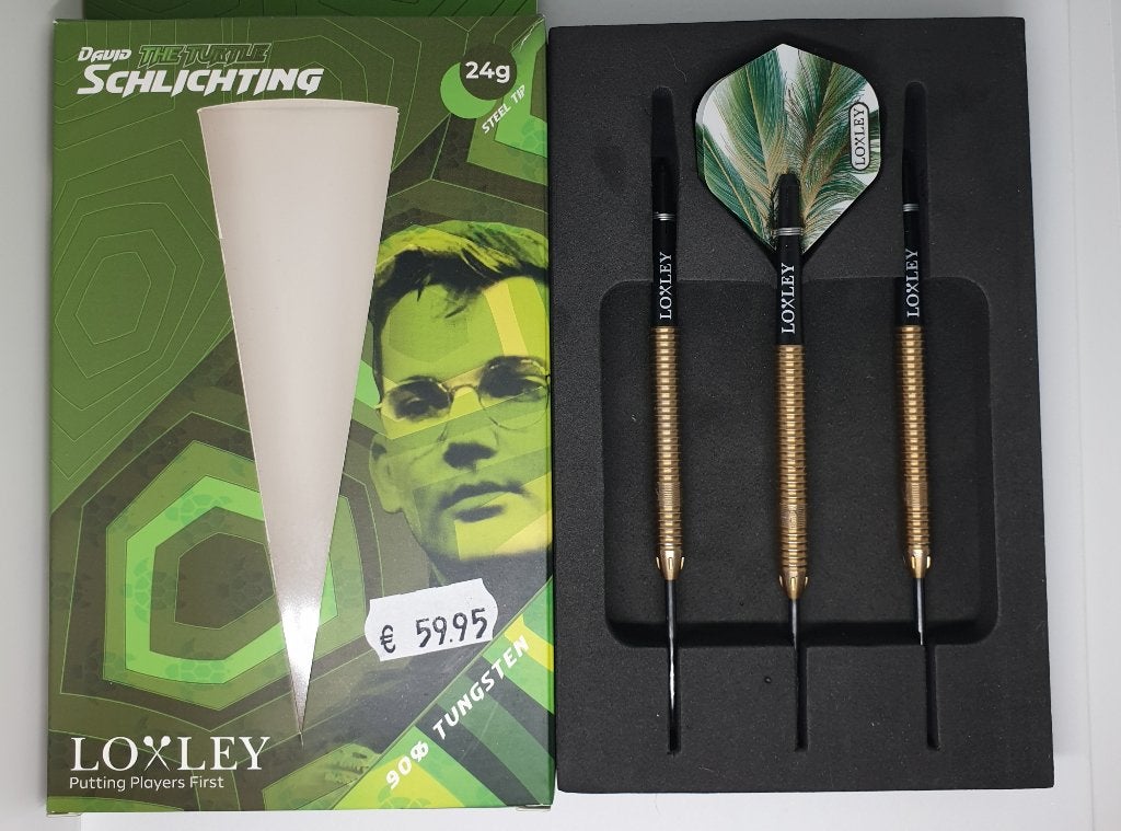 Darts pijlen Loxley David Schlichting The Turtle 24 gram, Enlèvement ou Envoi, Utilisé, Fléchettes