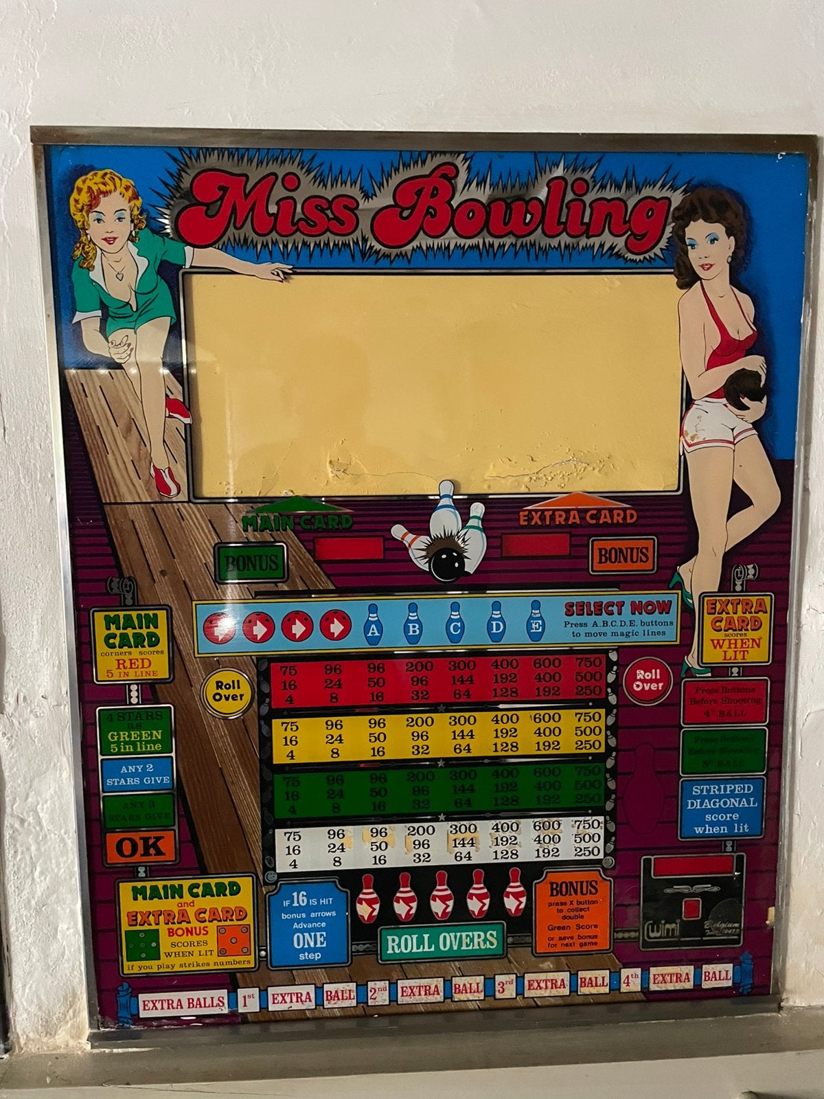 Glazen vintage plaat, Verzamelen, Automaten | Gokkasten en Fruitautomaten, Ophalen, Zo goed als nieuw
