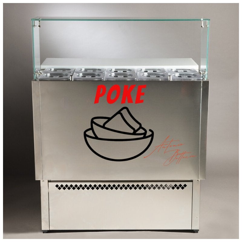 Comptoir Réfrigéré Poke Station avec 12 Bacs et Porte-Sauces, Electroménager, Enlèvement ou Envoi, Neuf