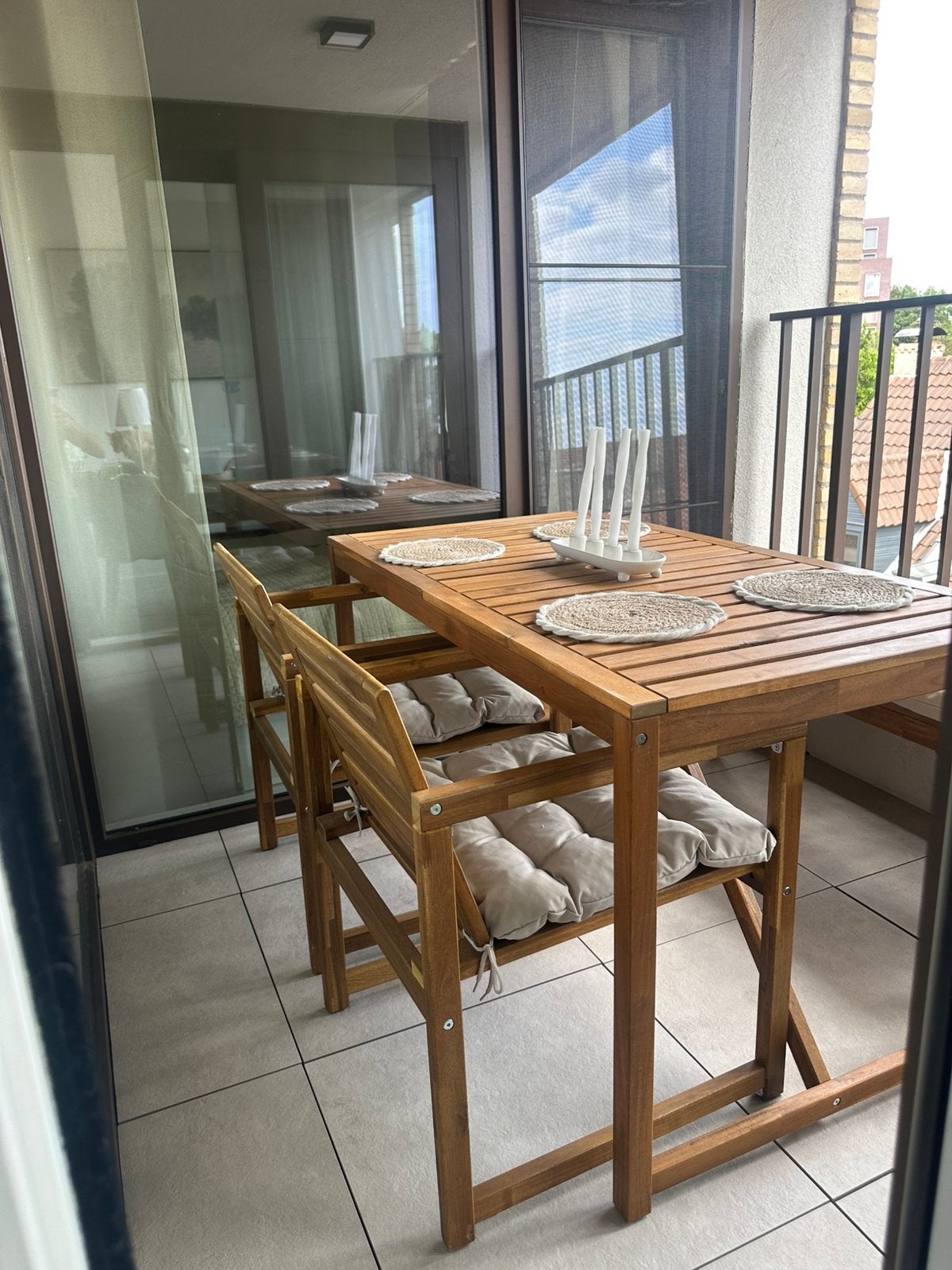 2 of 4 terrasstoelen, Tuin en Terras, Tuinsets en Loungesets, Zo goed als nieuw, Stoel, Ophalen