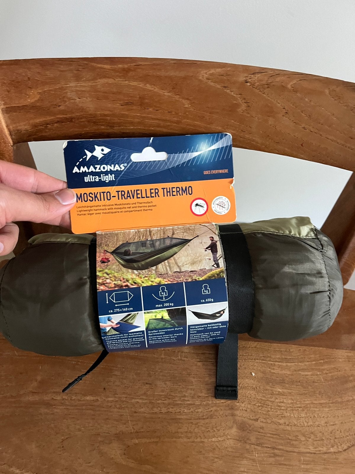 Hangmat Amazonas Moskito traveller Thermo, Opvouwbaar, Nieuw, Ophalen of Verzenden, Eenpersoons