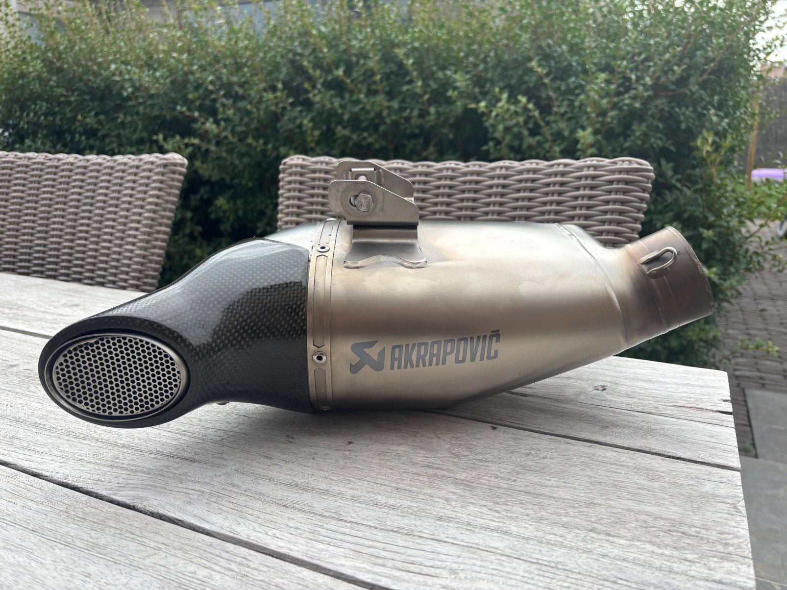 Akrapovic uitlaat titanium volledige lijn z650/ninja650, Motos, Enlèvement ou Envoi
