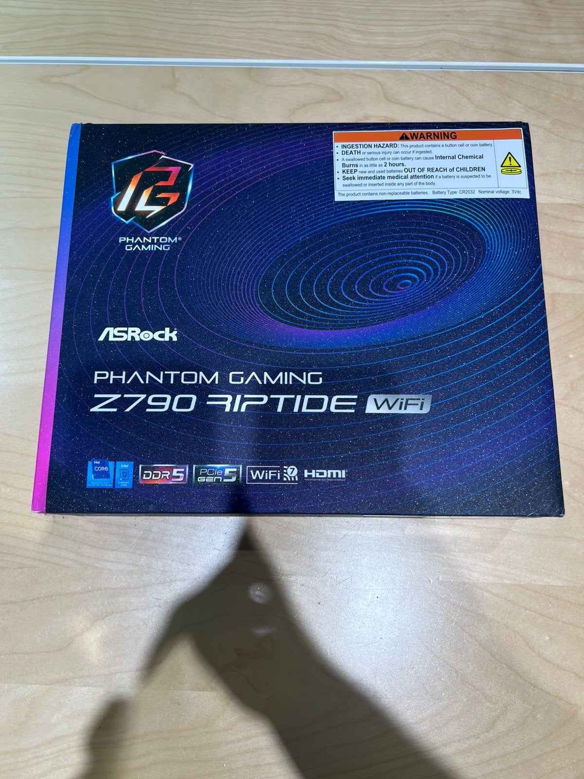 ASRock Phantom Gaming Z790 Riptide WiFi – NIEUW / Ongeopend, Ophalen, Zo goed als nieuw, Intel, DDR5