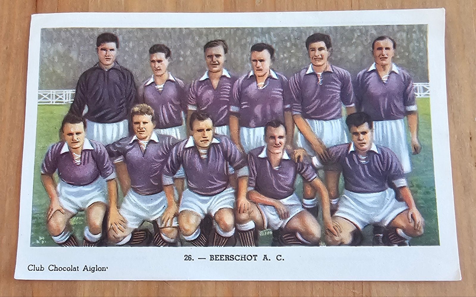1952 Chocolat Aiglon (pre panini) Team Beerschot Voetbal!, Ophalen of Verzenden