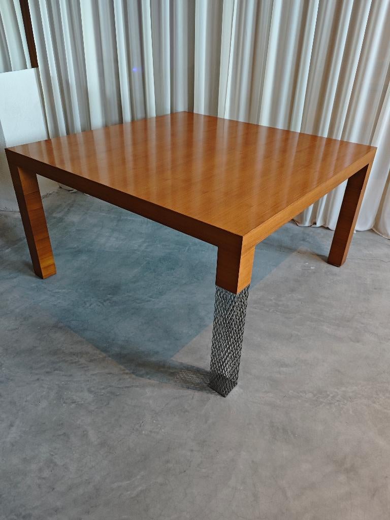 Table à manger design Michele Barro - Cappellini 1987, Overige houtsoorten, Gebruikt, Verzenden, 100 tot 150 cm