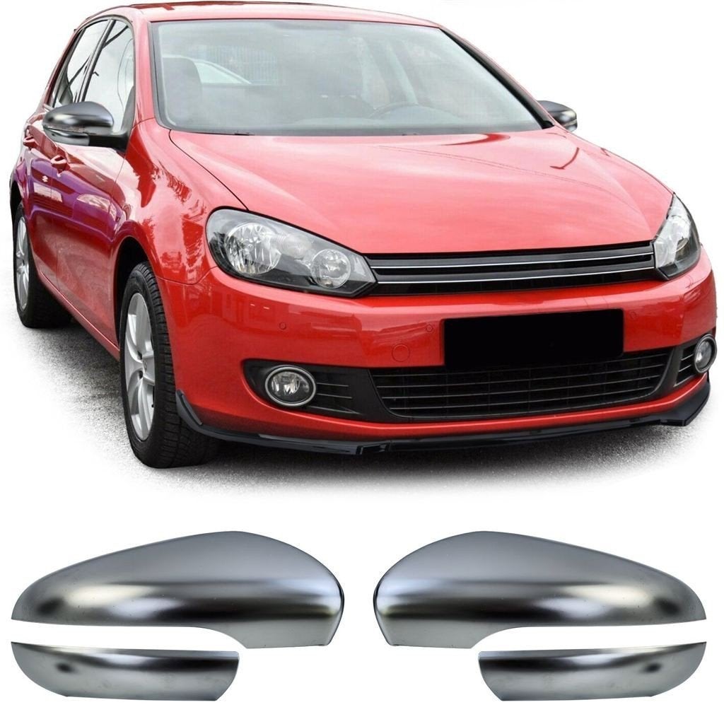 Spiegelkappen Set Zilver Matt Geschikt Voor VW Golf 6 4-deli, Verzenden