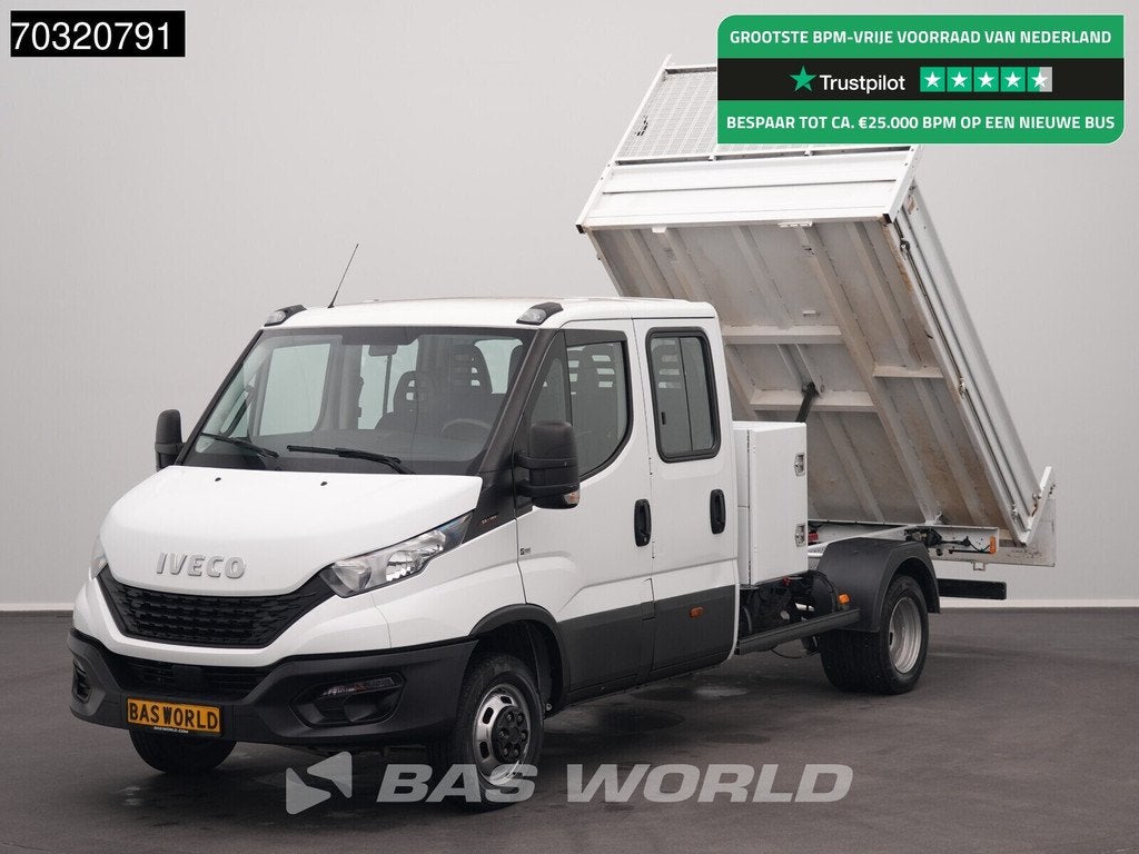 Iveco Daily 35C16 3.0L Dubbel Cabine met Kist Dubbellucht 3,, Autos, Camionnettes & Utilitaires, Entreprise, Achat, Air conditionné