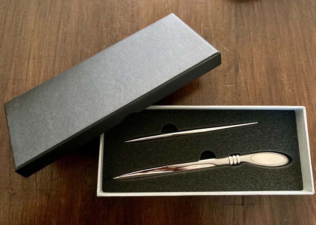 geschenkdoos briefopener en pen, Ophalen of Verzenden, Nieuw