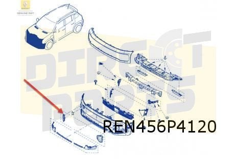 Renault R4 EV (6/25-) voorbumper grille set Origineel! 62072, Autos : Pièces & Accessoires, Neuf, Renault, -, -