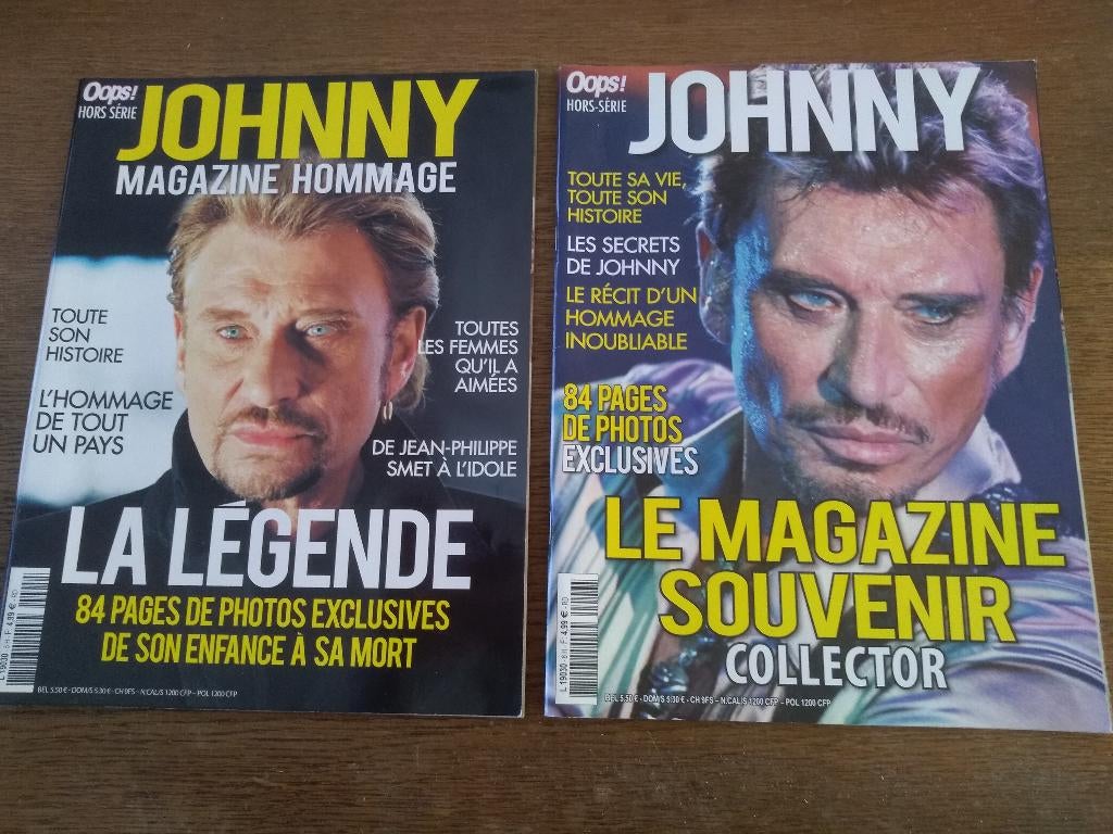 JOHNNY HALLYDAY /  Leven, Carrière en dood, Verzamelen, Tijdschriften, Kranten en Knipsels, Ophalen