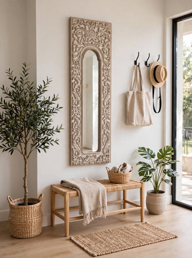 Prachtige spiegel van “ Maisons du Monde “ aan 69€, Ophalen, Minder dan 50 cm, Gebruikt, 150 tot 200 cm