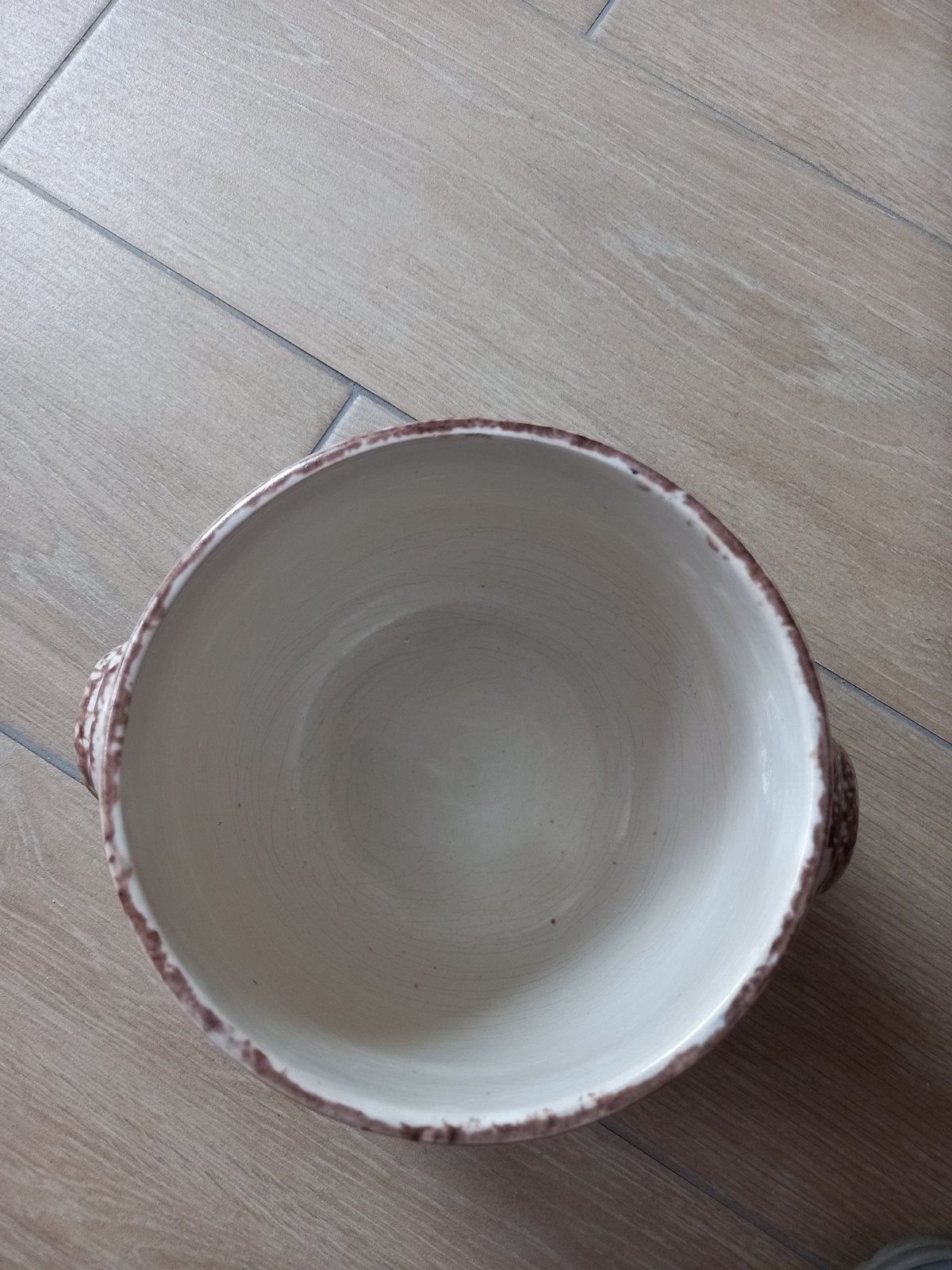 Cache pot Gien France paint a la main special ETNA, Ophalen of Verzenden