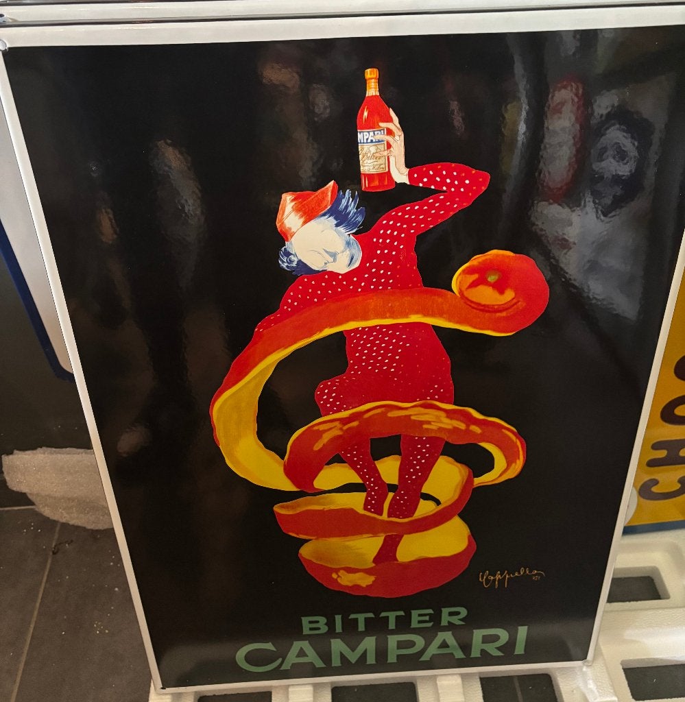 emaille reclamebord campari, Verzamelen, Ophalen of Verzenden, Nieuw, Reclamebord