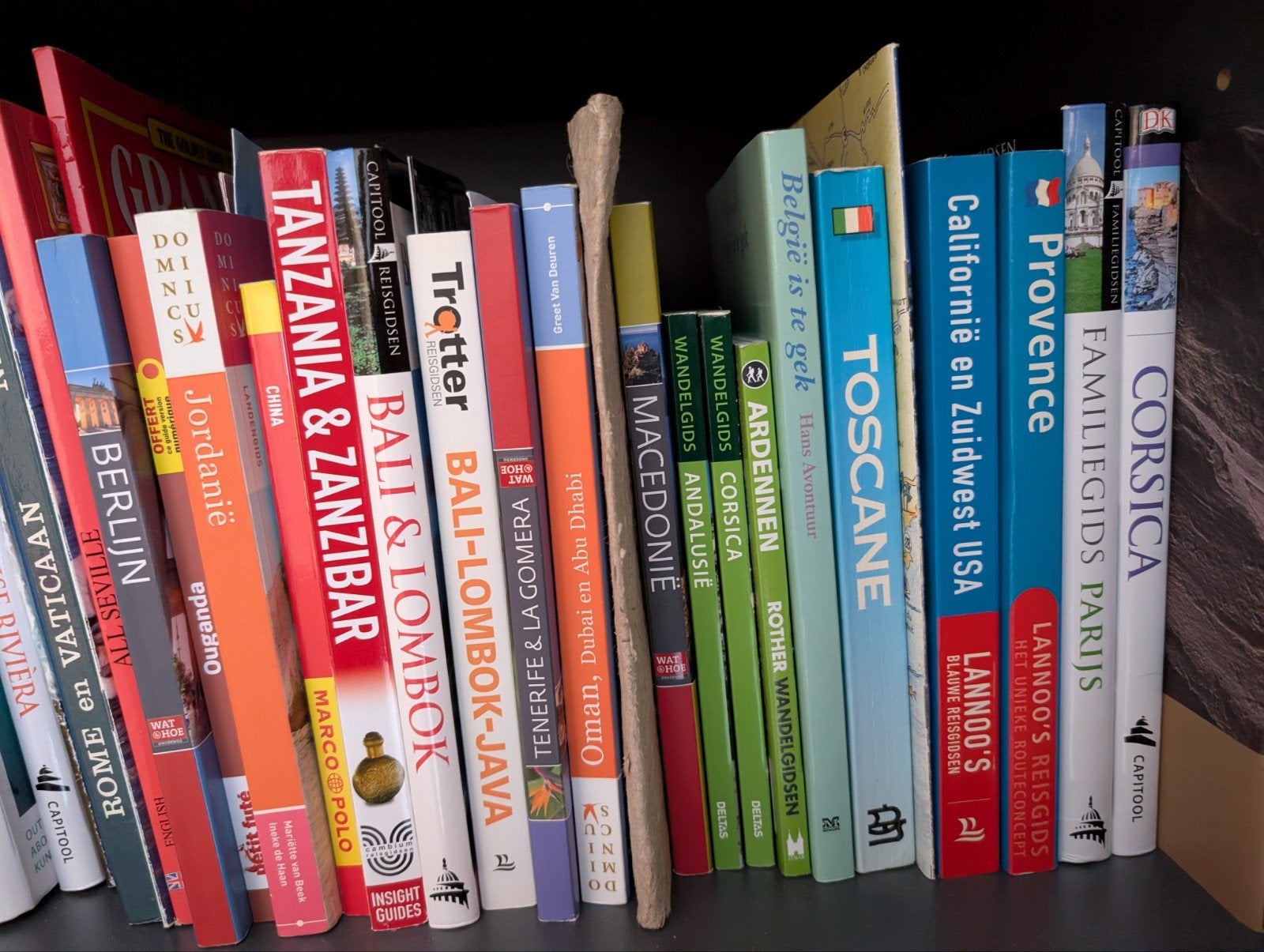 pakket reisboeken, Ophalen