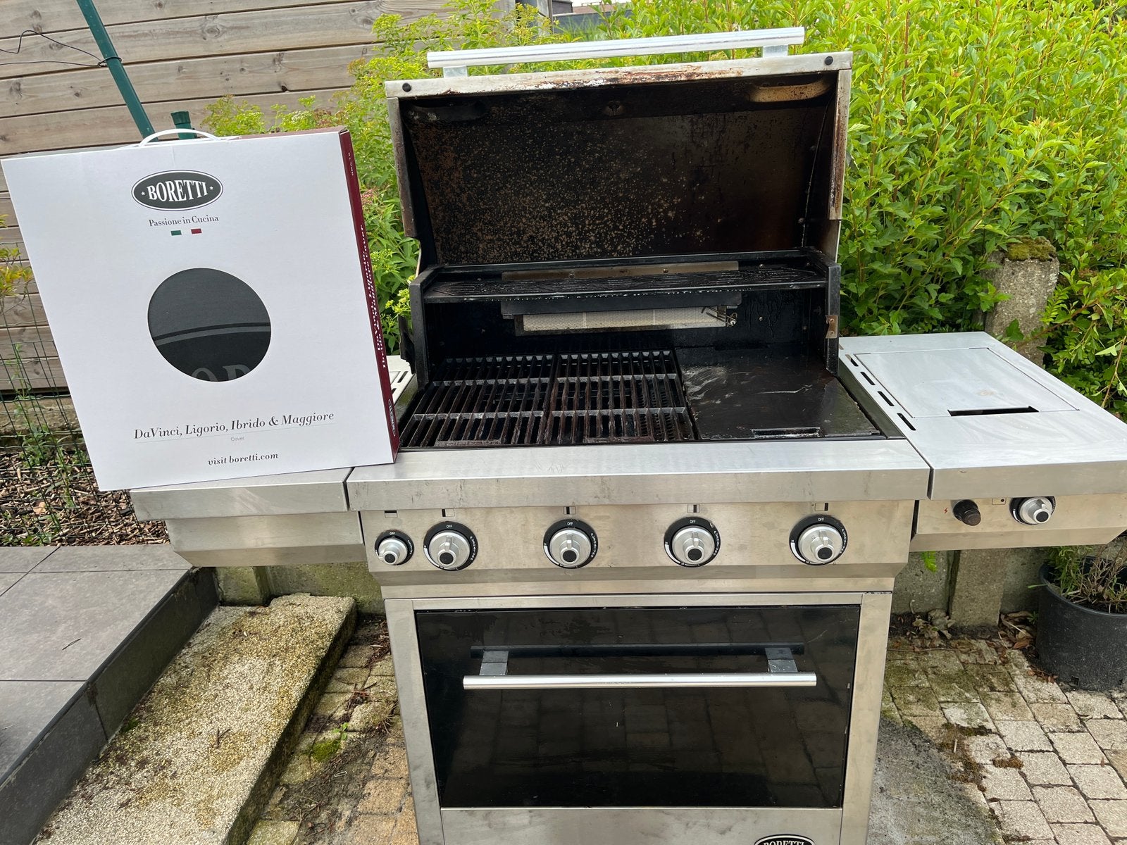 Gasbarbecue boretti, Jardin & Terrasse, Cuisines extérieures, Enlèvement, Utilisé, Gaz, Autoportant