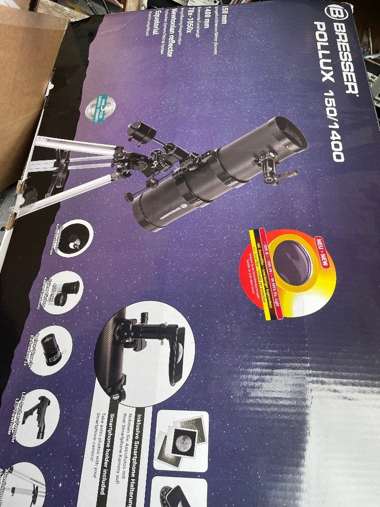 Bresser  Rollux 15/1400 telescoop, Audio, Tv en Foto, Optische apparatuur | Telescopen, Ophalen, Nieuw, 80 tot 200 mm, Lenzentelescoop (refractor)