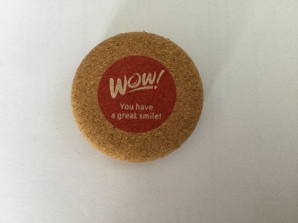 WAOUH ! Miroir de poche, Enlèvement ou Envoi, Comme neuf, Beige