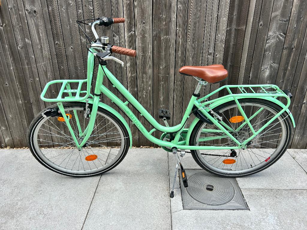 meisjesfiets 26 inch, Gebruikt, Velgrem, Versnellingen, Ophalen