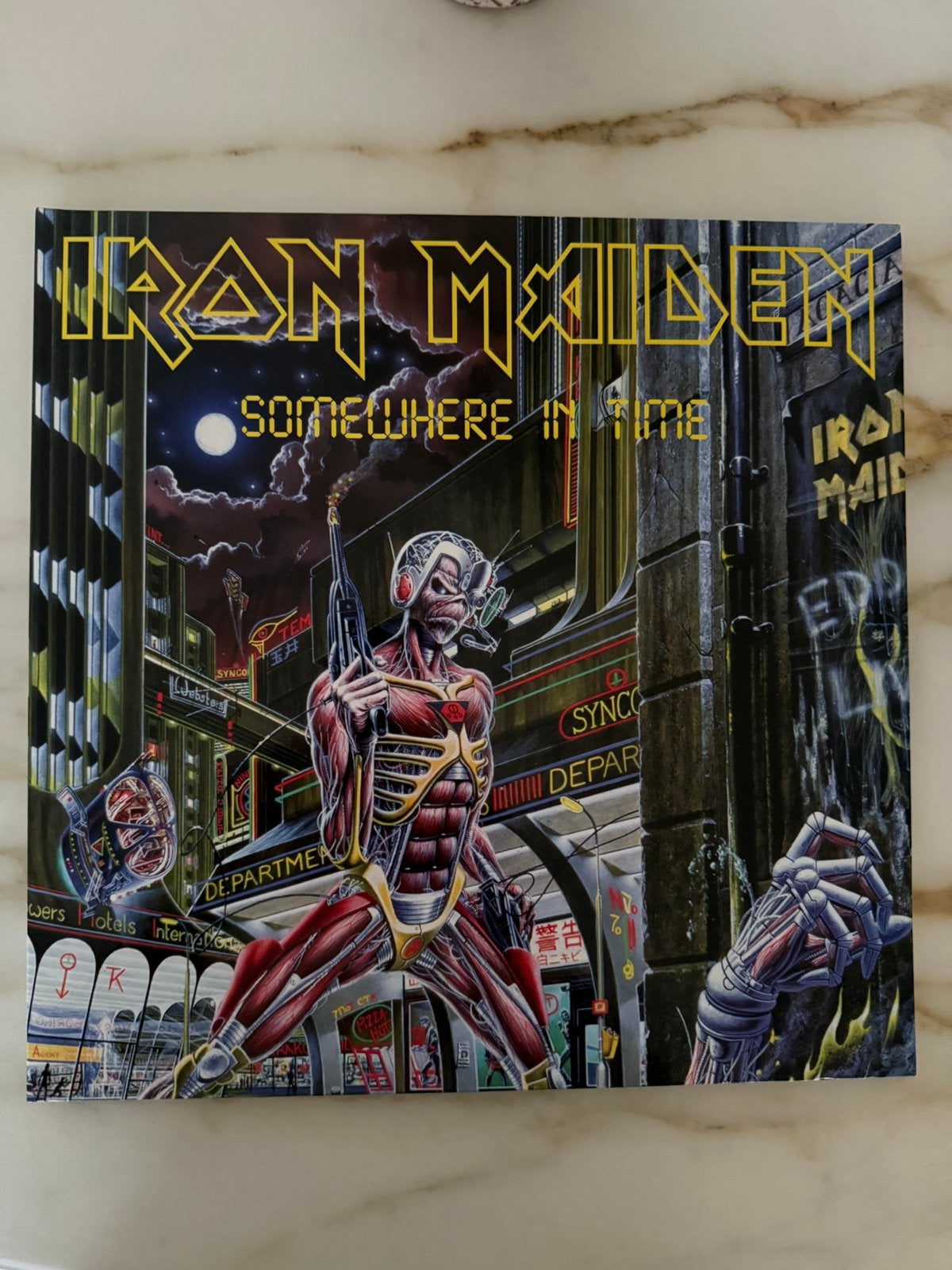 Iron Maiden - Somewhere in time Picture disc, CD & DVD, Enlèvement ou Envoi, Comme neuf, Picture disc, Hard rock