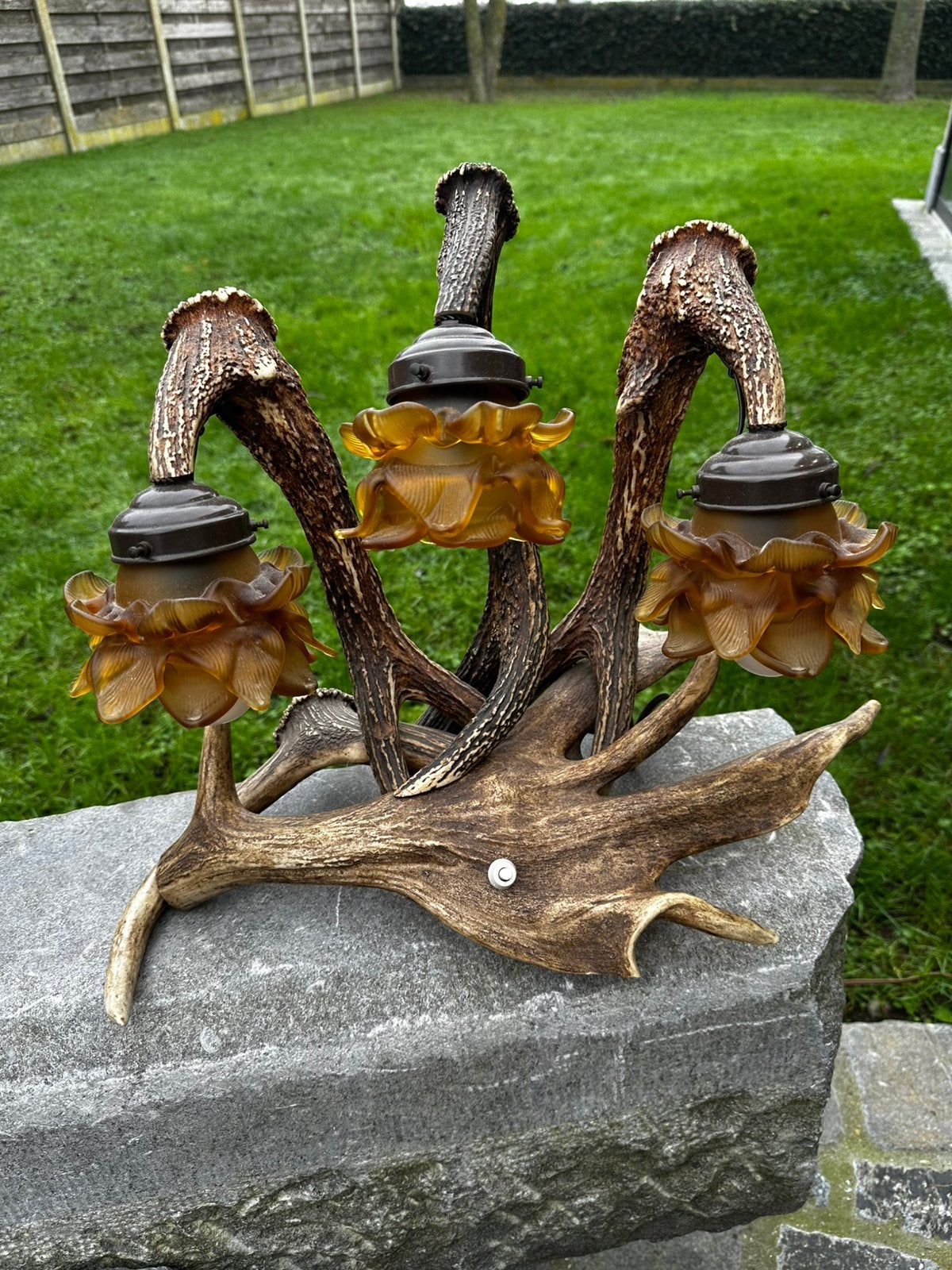 Gewei lamp, Ophalen