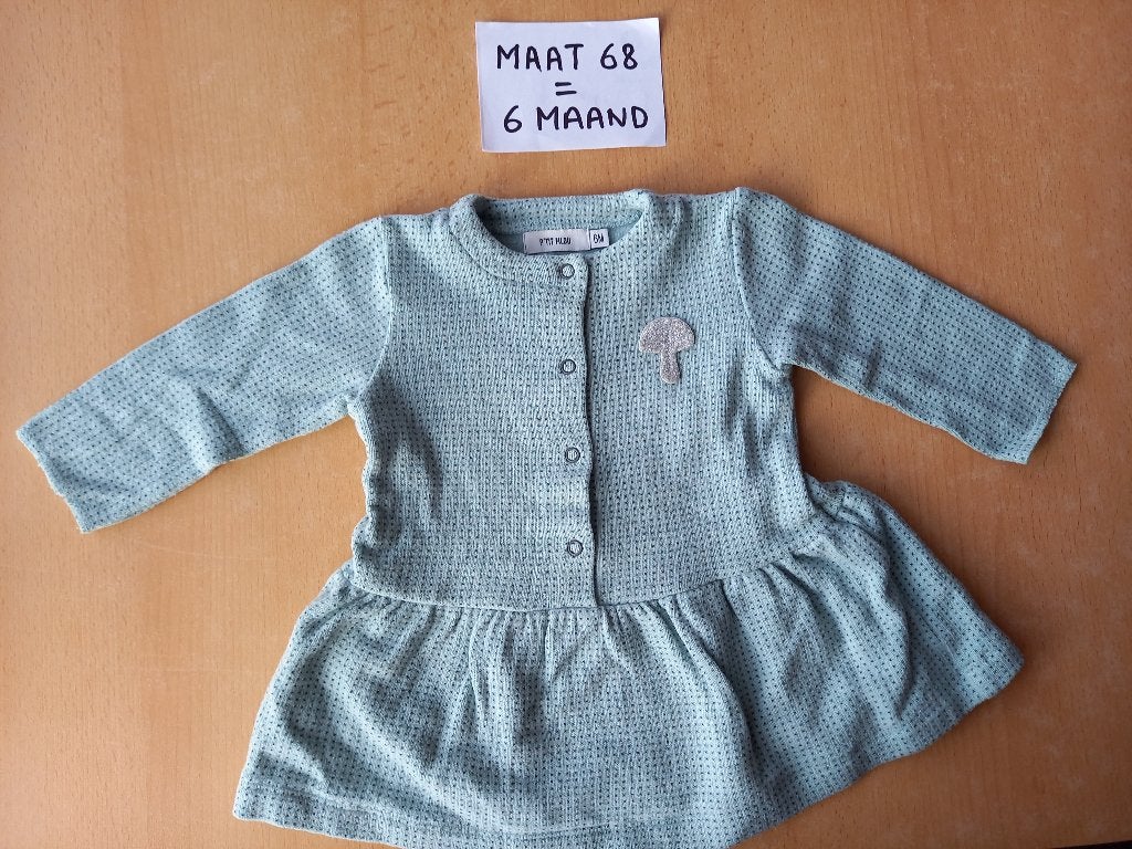 Nieuwstaat, p'tit filou, kleedje in velours maat 68 meisje, Meisje, Jurkje of Rokje, Ophalen of Verzenden, Zo goed als nieuw
