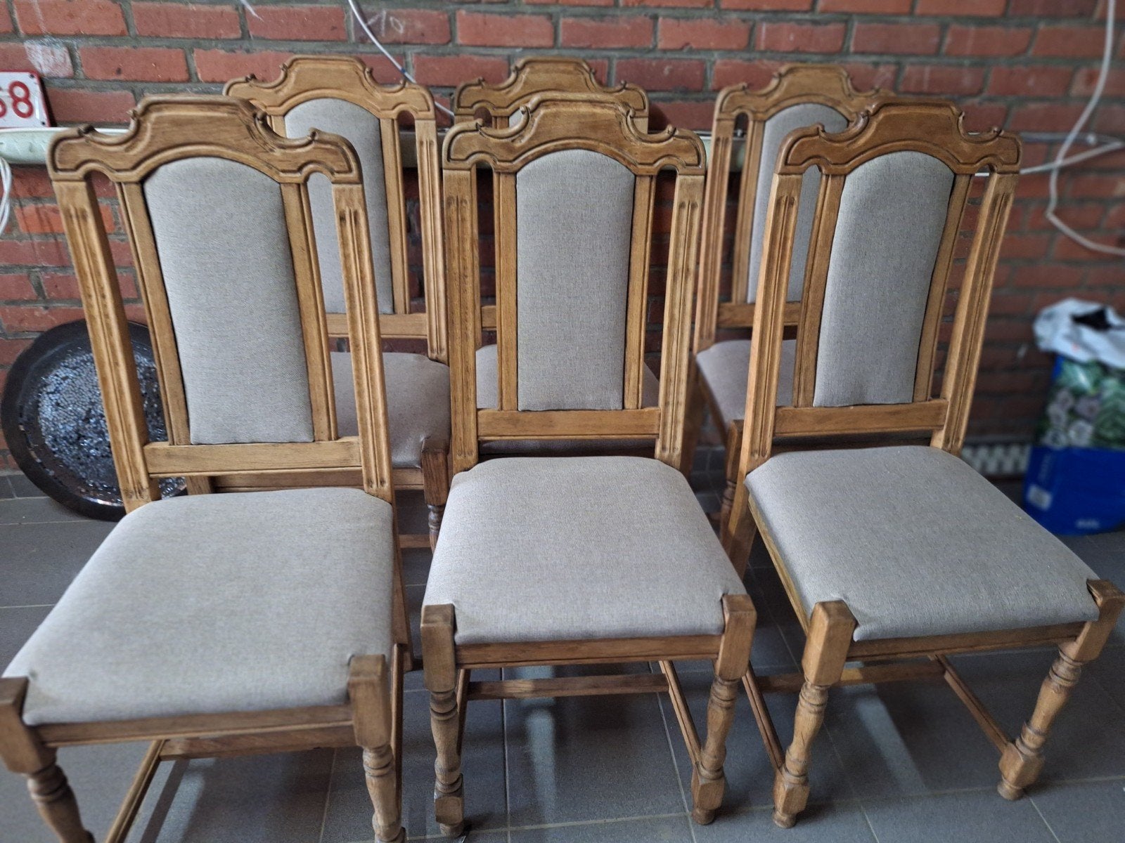 6 chaises en chêne, Maison & Meubles, Chaises, Enlèvement