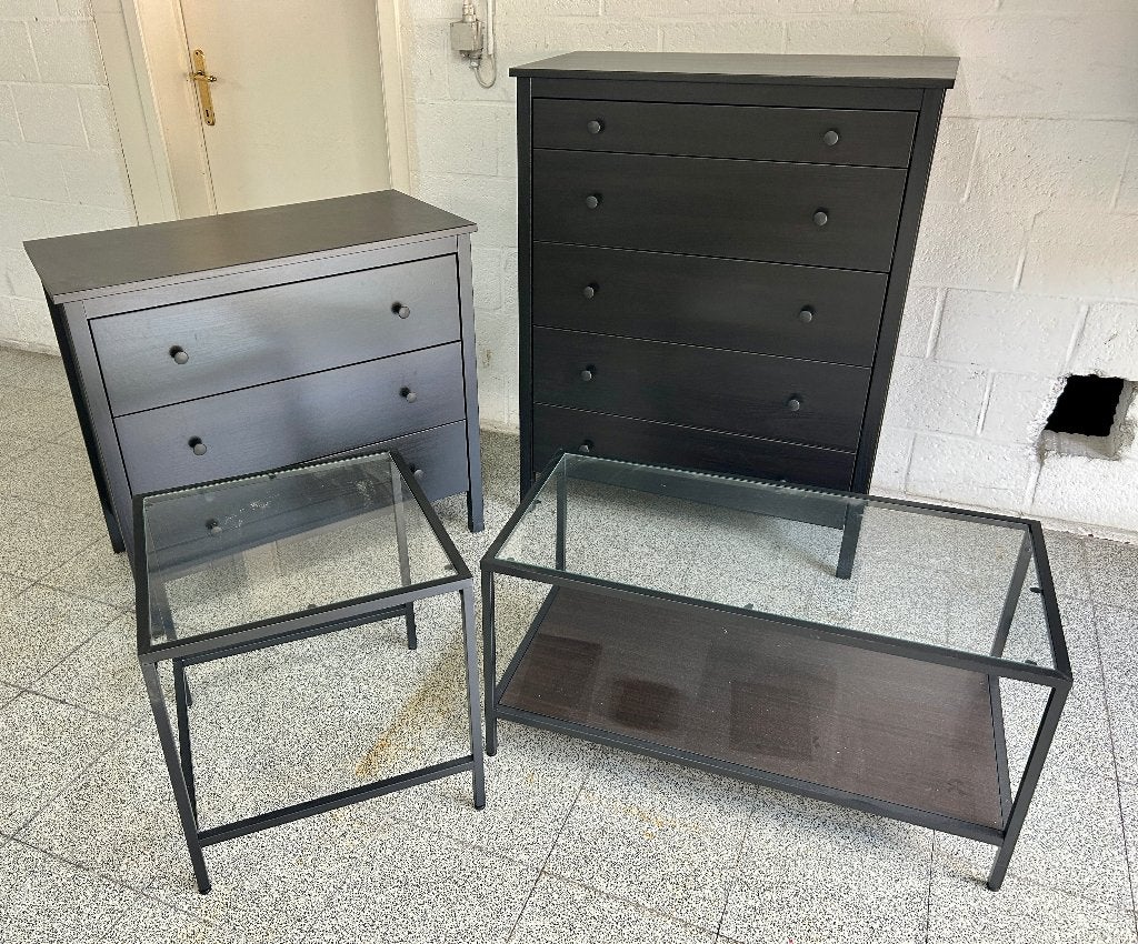 leuk kast- en tafelsetje, Huis en Inrichting, Ophalen, Gebruikt, 5 laden of meer, 100 tot 150 cm