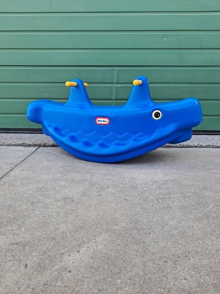 Blauwe Walvis Wip - Leuk buitenspeelgoed voor kinderen, Ophalen, Zo goed als nieuw