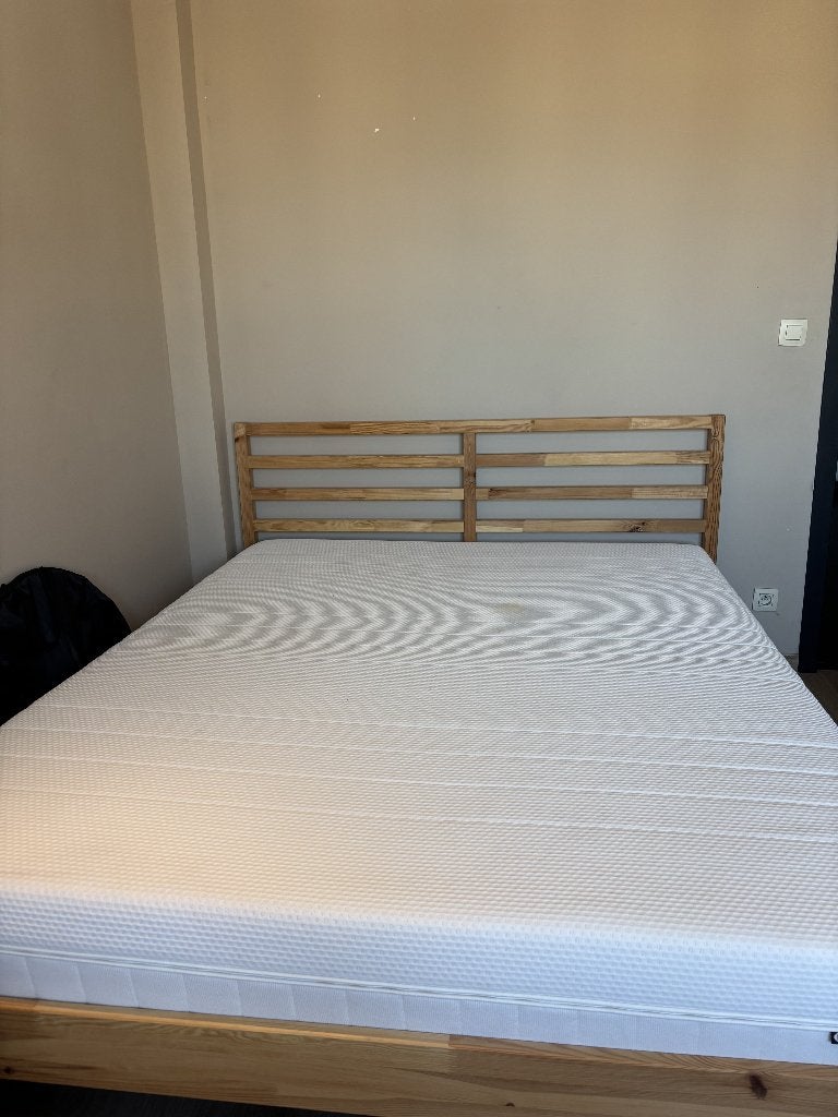 Lit, Ophalen, 210 cm, 160 cm, Hout