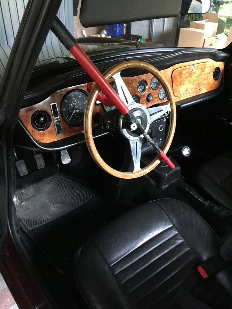 Triumph TR6 PI, Auto's, 2500 cc, Zwart, Overige kleuren, Cabriolet