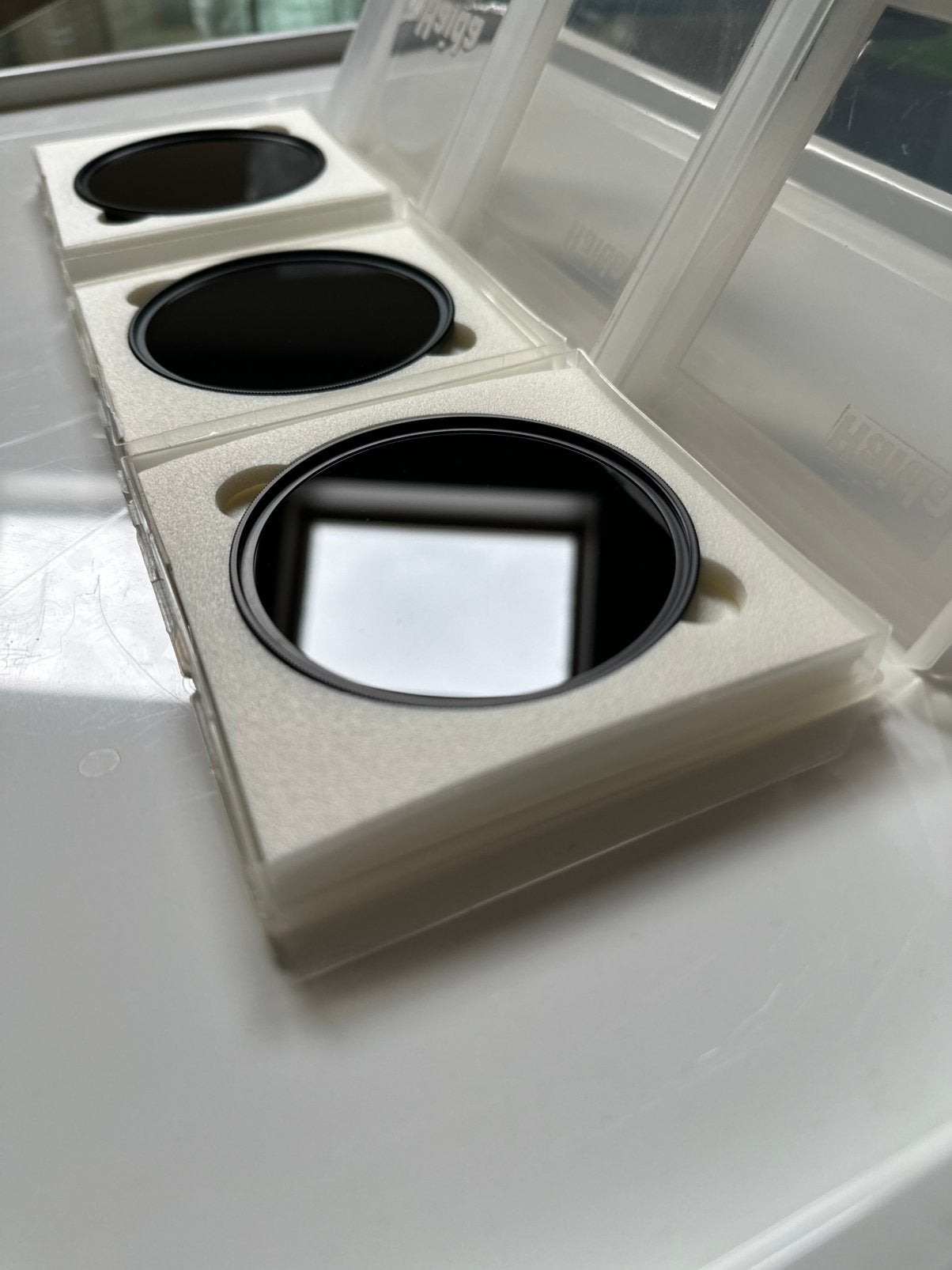 Kit 5 filtres 82 mm B+W / Haida / LCW – ND + VND, TV, Hi-fi & Vidéo, Enlèvement, Comme neuf, Filtre de protection