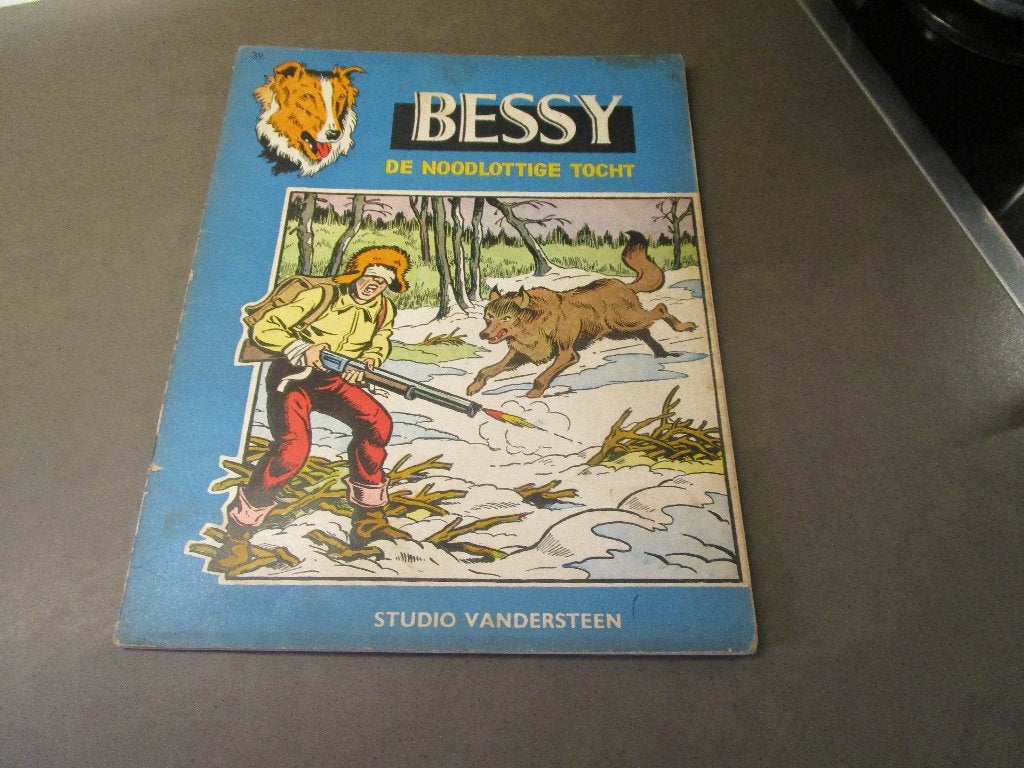 Bessy - De noodlottige tocht - 1e druk - 1961, Boeken, Stripverhalen, Gelezen, Eén stripboek, Ophalen of Verzenden