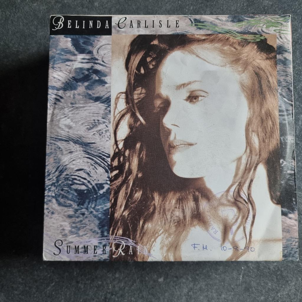 7" Belinda Carlisle – Summer Rain, Cd's en Dvd's, Vinyl Singles, Gebruikt, 1990 - 1999, 7 inch, Single