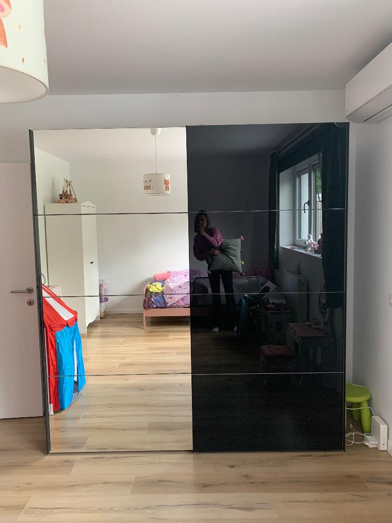 Kleerkast met 2 schuifdeuren, Huis en Inrichting, Kasten | Kleerkasten, Ophalen, Gebruikt, 200 cm of meer, 200 cm of meer