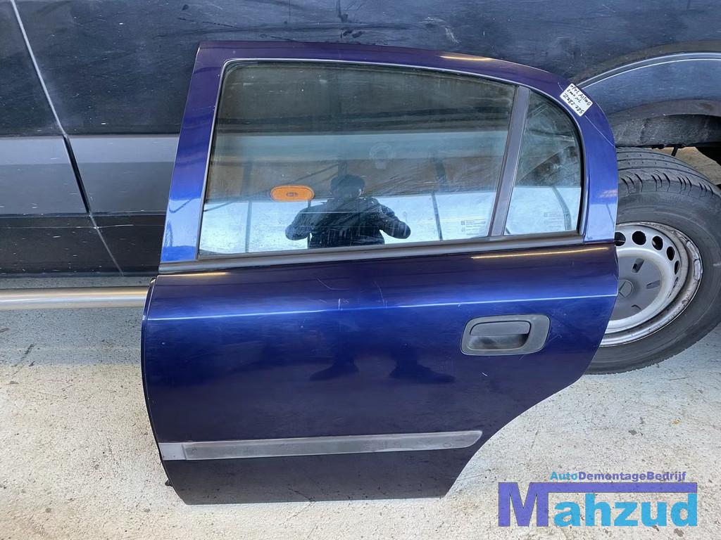 OPEL ASTRA G blauw Z282 links achter deur portier 5 deurs, Auto-onderdelen, Gebruikt, Deur, Opel Automobile GmbH, Kontakt@opel-infoservice.de