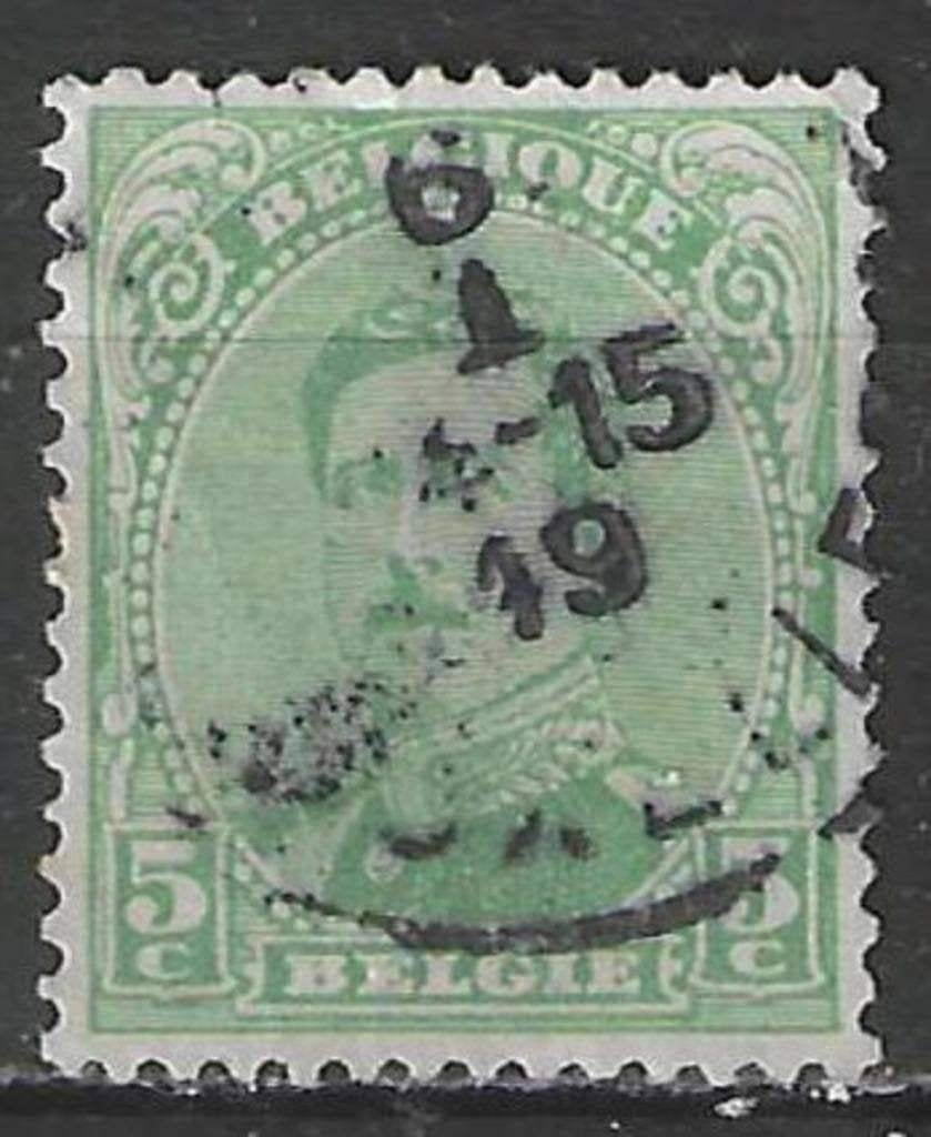 Belgique 1915 - Yvert/OBP 137 - Roi Albert Ier (ST), Timbres & Monnaies, Envoi, Affranchi, Oblitéré, Maison royale