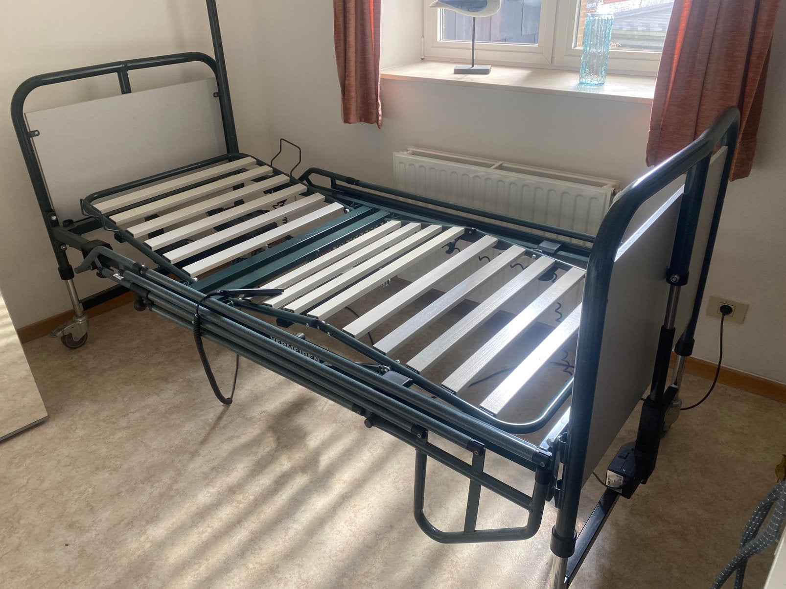 Thuiszorgbed, verpleegbed, ziekenhuisbed, Huis en Inrichting, Slaapkamer | Bedden, Ophalen, Eenpersoons, 210 cm, Metaal