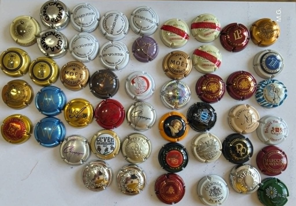 Collection de Muselets de Champagne - Lot de Grandes Maisons, Enlèvement, Champagne
