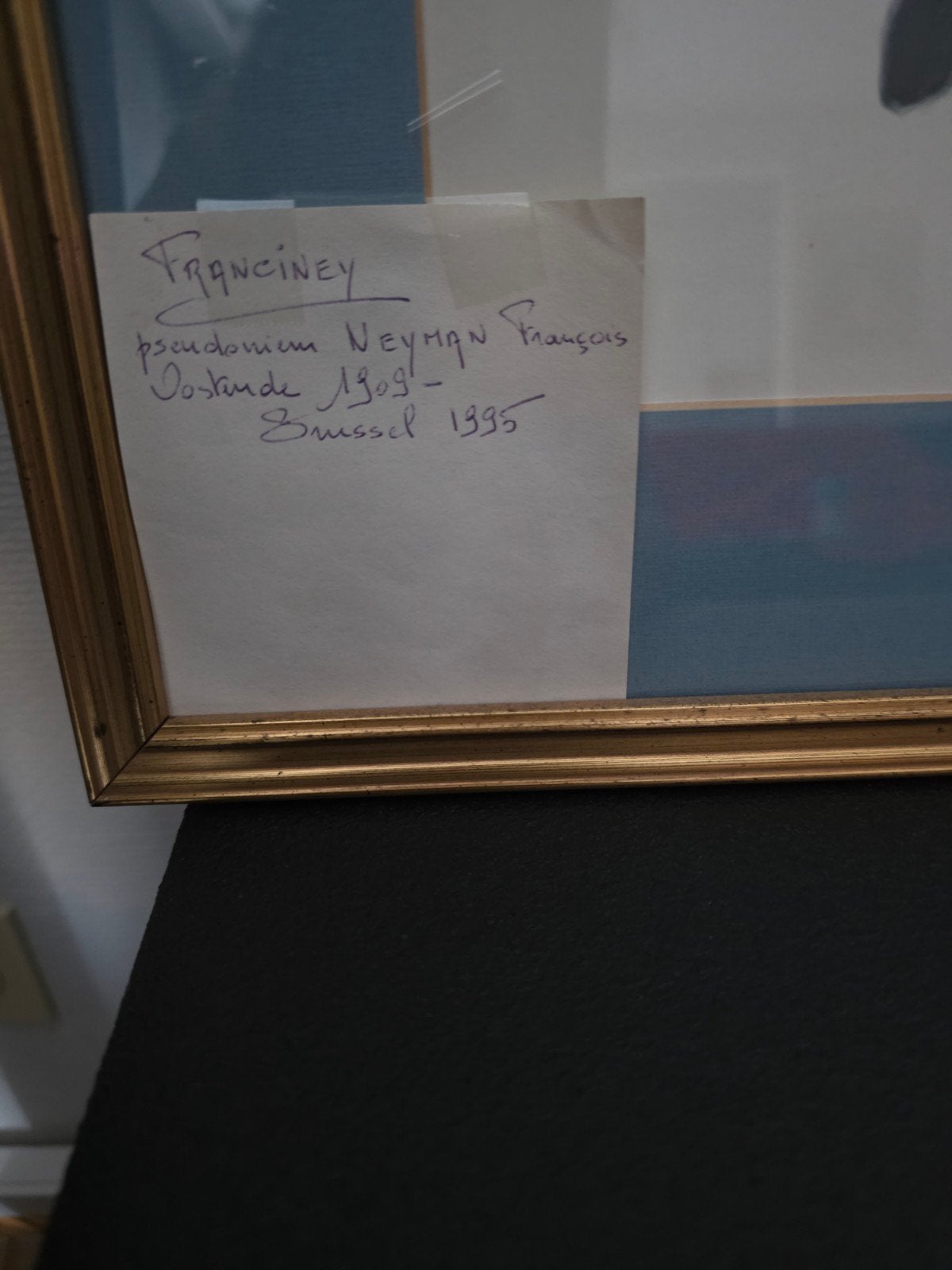Overleden kunstschilder oostendenaar 2 kunstwerken, Antiquités & Art, Enlèvement